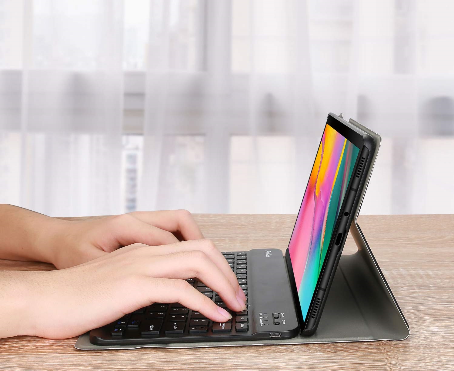 Bàn phím bluetooth Samsung T515, T510, Galaxy Tab A 10.1 (2019), kèm bao da