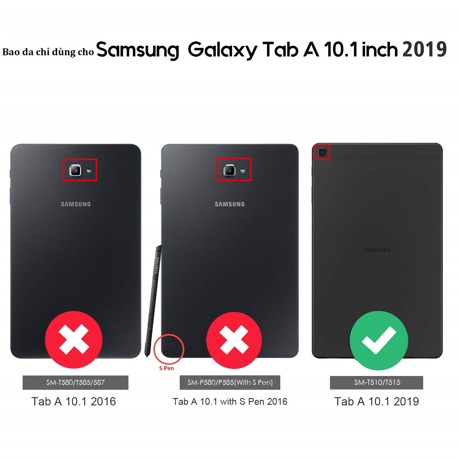 Bàn phím bluetooth Samsung T515, T510, Galaxy Tab A 10.1 (2019), kèm bao da
