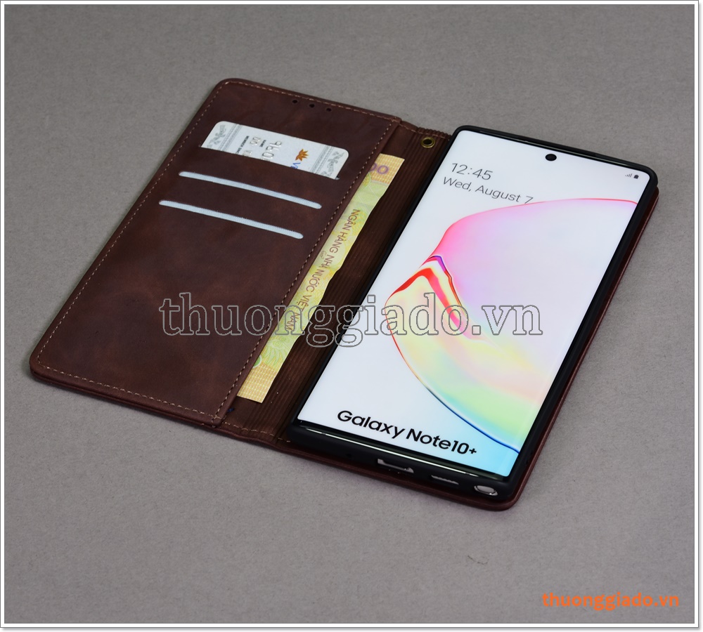 Bao da Samsung Galaxy Note 10 Plus/ Note 10+ (N975), bao da cầm tay, thời trang