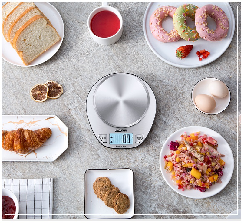 Cân bếp điện tử Xiaomi SENSSUN EK518 (vỏ inox), độ chính xác cao, max 5kg