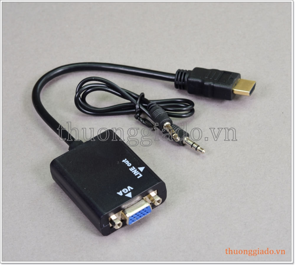 Cáp chuyển đổi HDMI ra VGA (cổng dương)