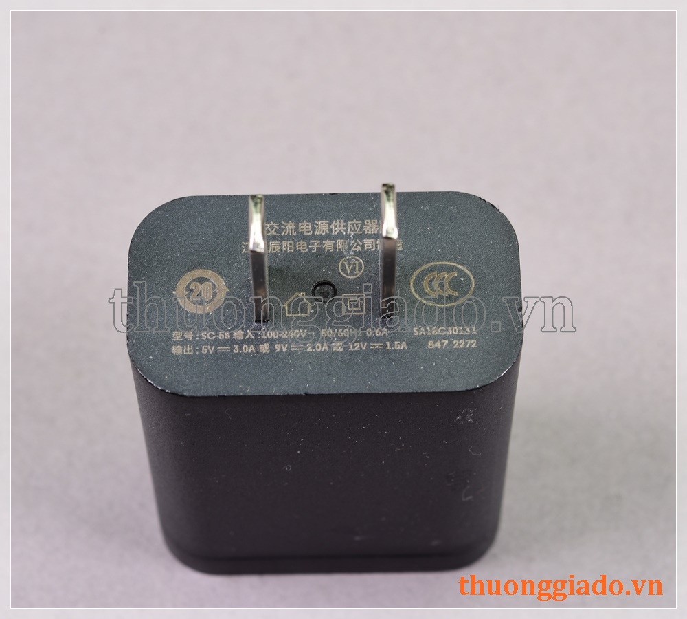 Củ sạc nhanh Lenovo SC-58 (5V-3A, 9V-2A, 12V-1.5A)