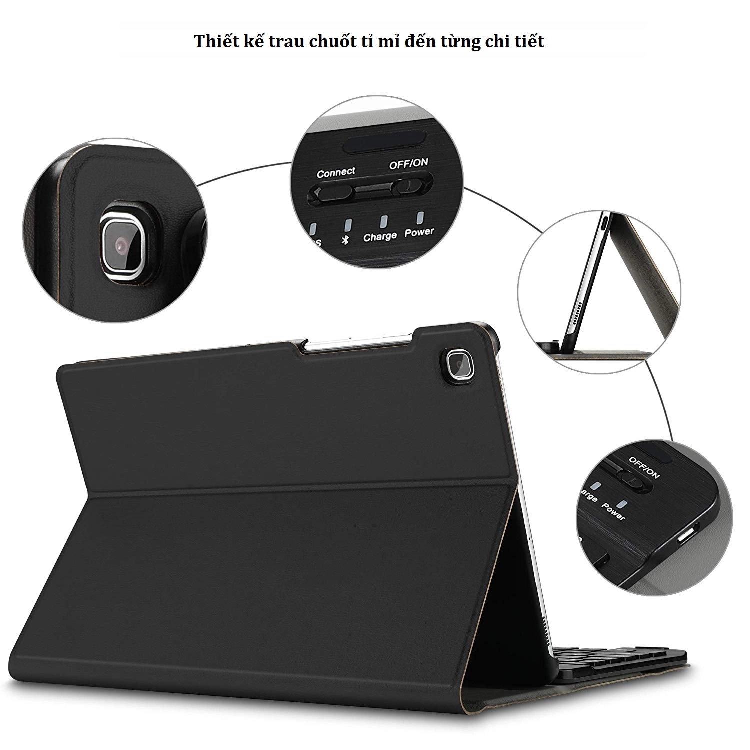 Bàn phím bluetooth Samsung T725, T720, Galaxy Tab S5E, kèm bao da Bàn phím bluetooth Samsung T725, T720, Galaxy Tab S5E, kèm bao da