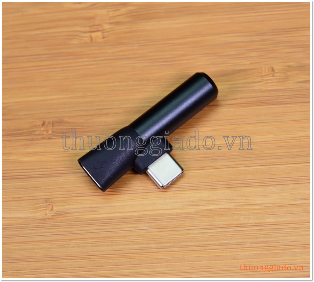 Đầu chuyển đổi usb-c từ 1 ra 2 ( cổng tai nghe 3.5mm và usb-c), hiệu Baseus L41