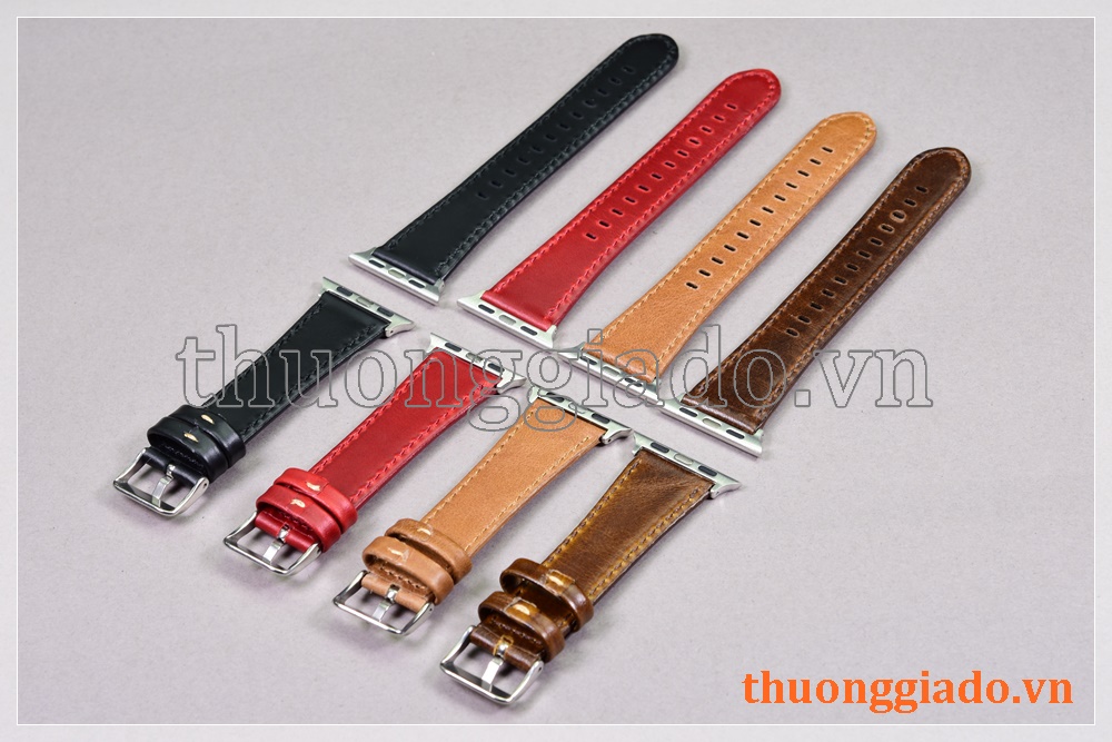 Dây đồng hồ Apple Watch 40mm/ Apple Watch 38mm (chất liệu da bò, nhiều màu)
