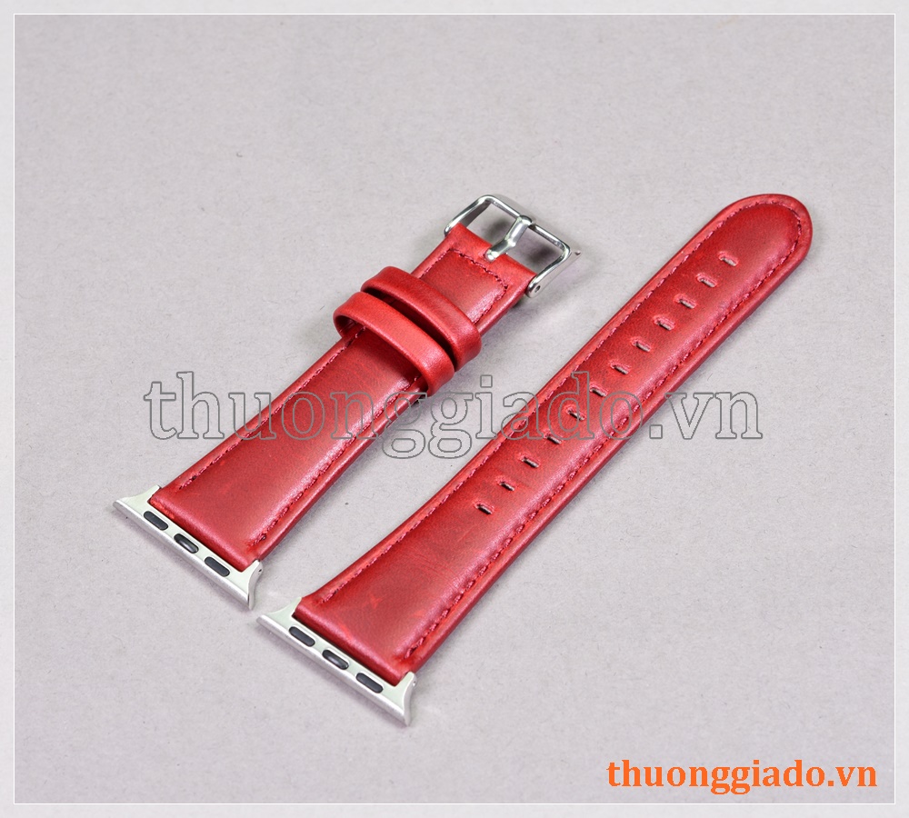Dây đồng hồ Apple Watch 40mm/ Apple Watch 38mm (chất liệu da bò, nhiều màu)