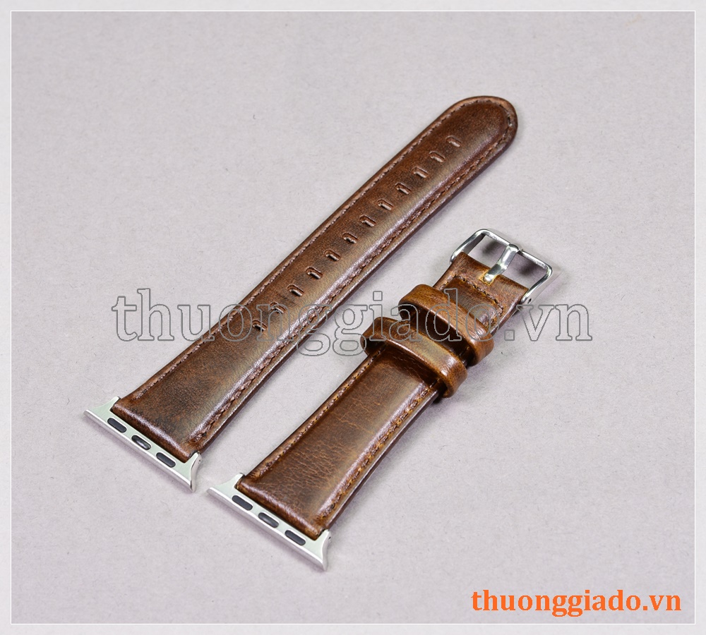 Dây đồng hồ Apple Watch 40mm/ Apple Watch 38mm (chất liệu da bò, nhiều màu)