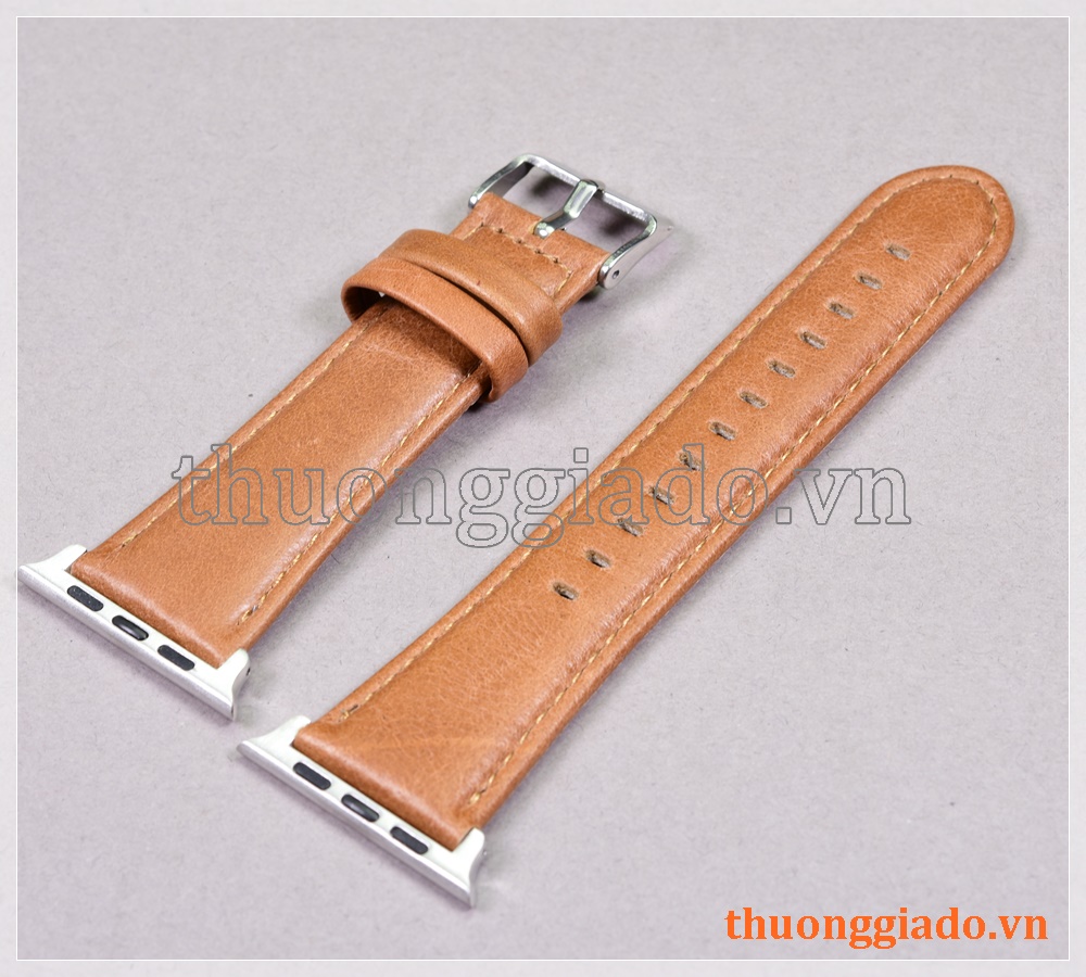 Dây đồng hồ Apple Watch 44mm/ Apple Watch 42mm (chất liệu da bò, nhiều màu)