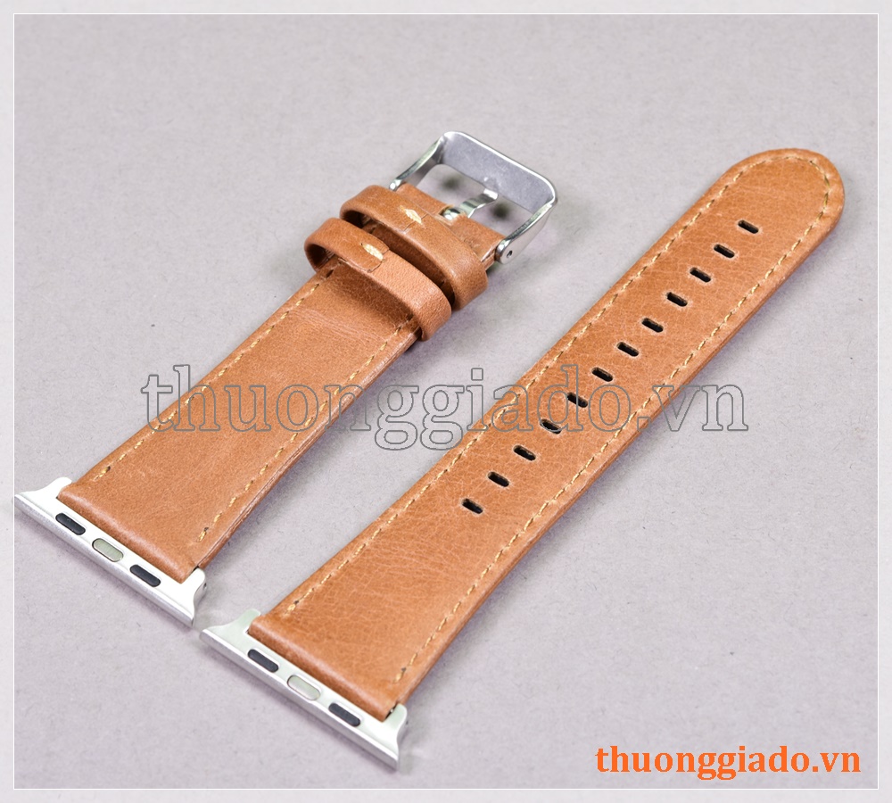 Dây đồng hồ Apple Watch 44mm/ Apple Watch 42mm (chất liệu da bò, nhiều màu)