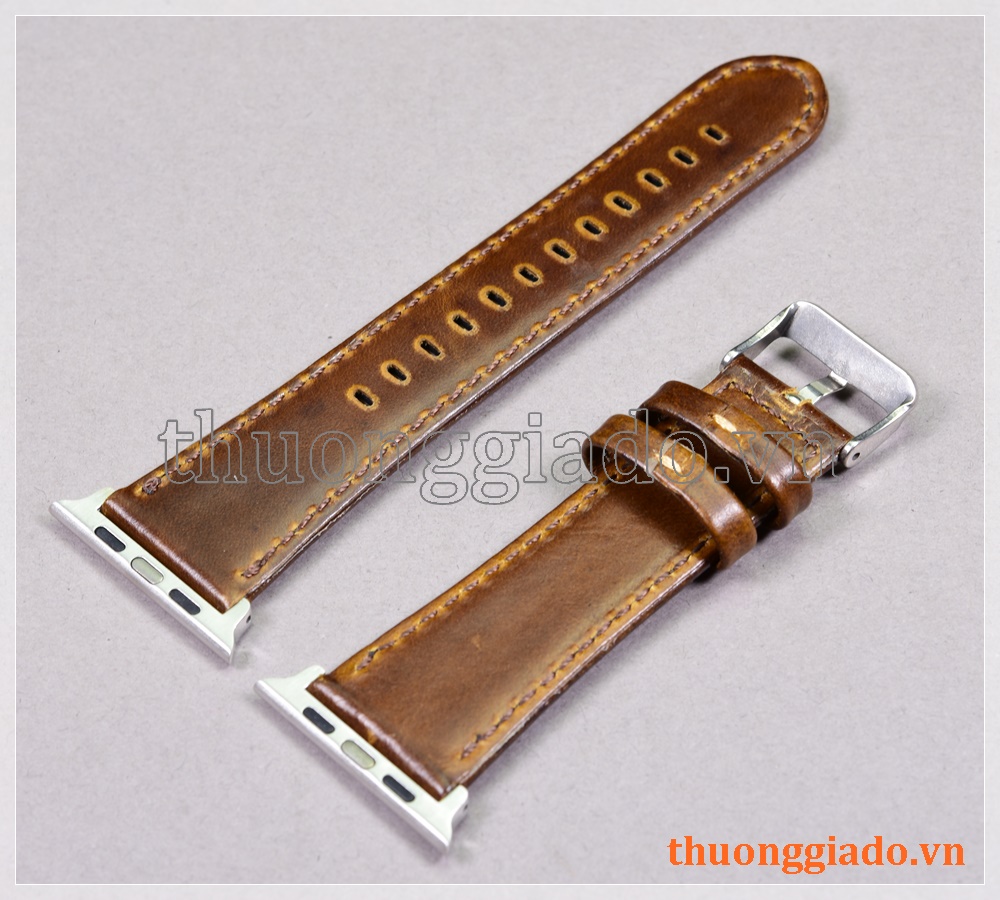 Dây đồng hồ Apple Watch 44mm/ Apple Watch 42mm (chất liệu da bò, nhiều màu)