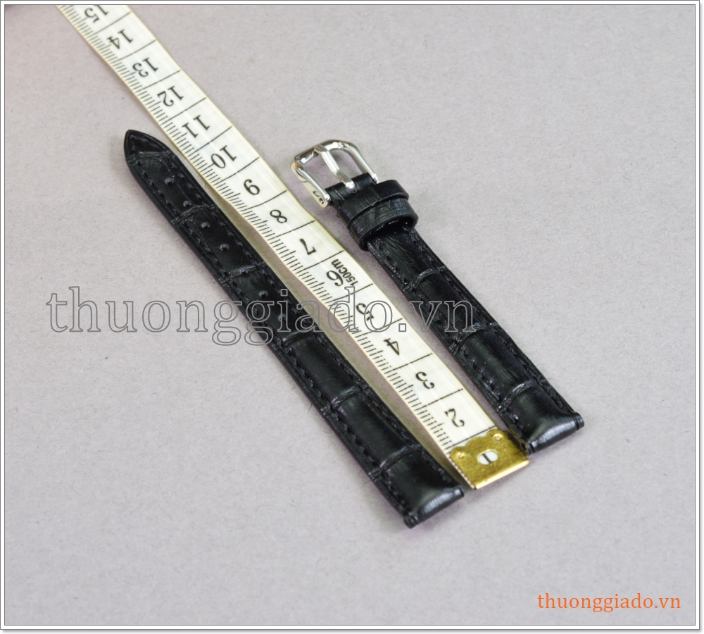 Dây đồng hồ bề rộng gài chốt 12mm (vân cá sấu)