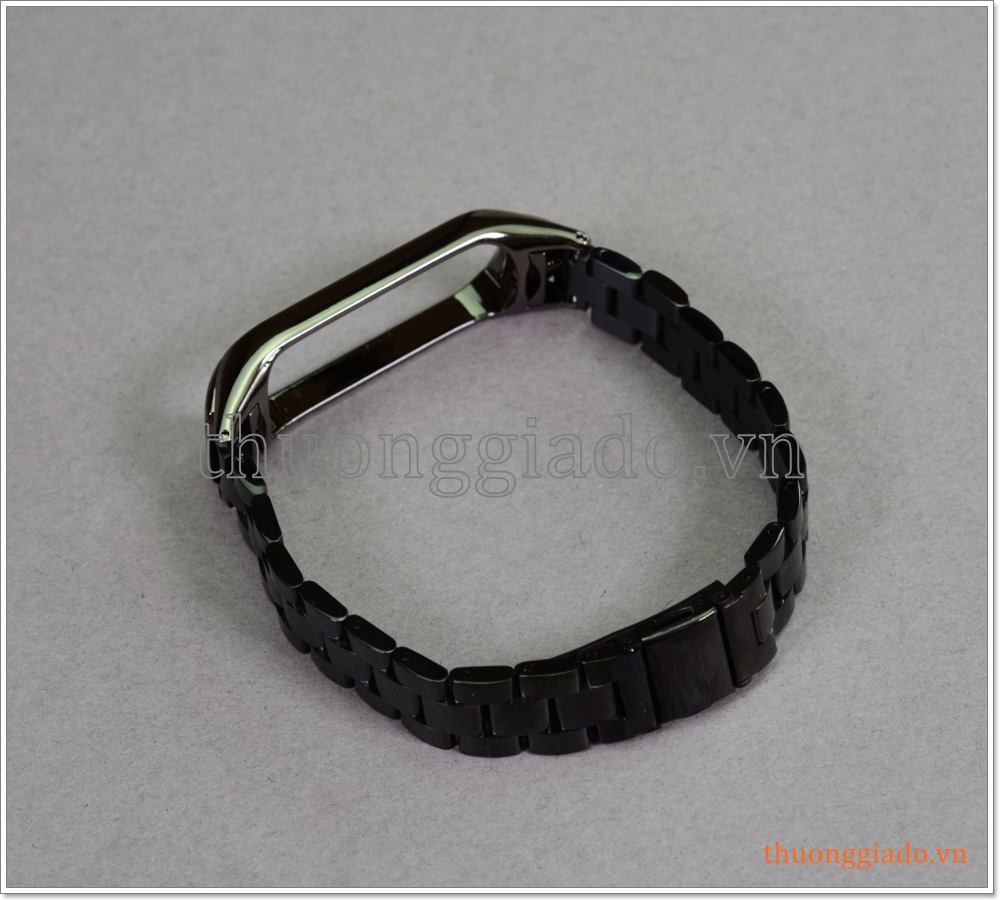 Dây đồng hồ Mi Band 4 (thép không gỉ, một hàng 3 mắt, nhiều màu sắc)