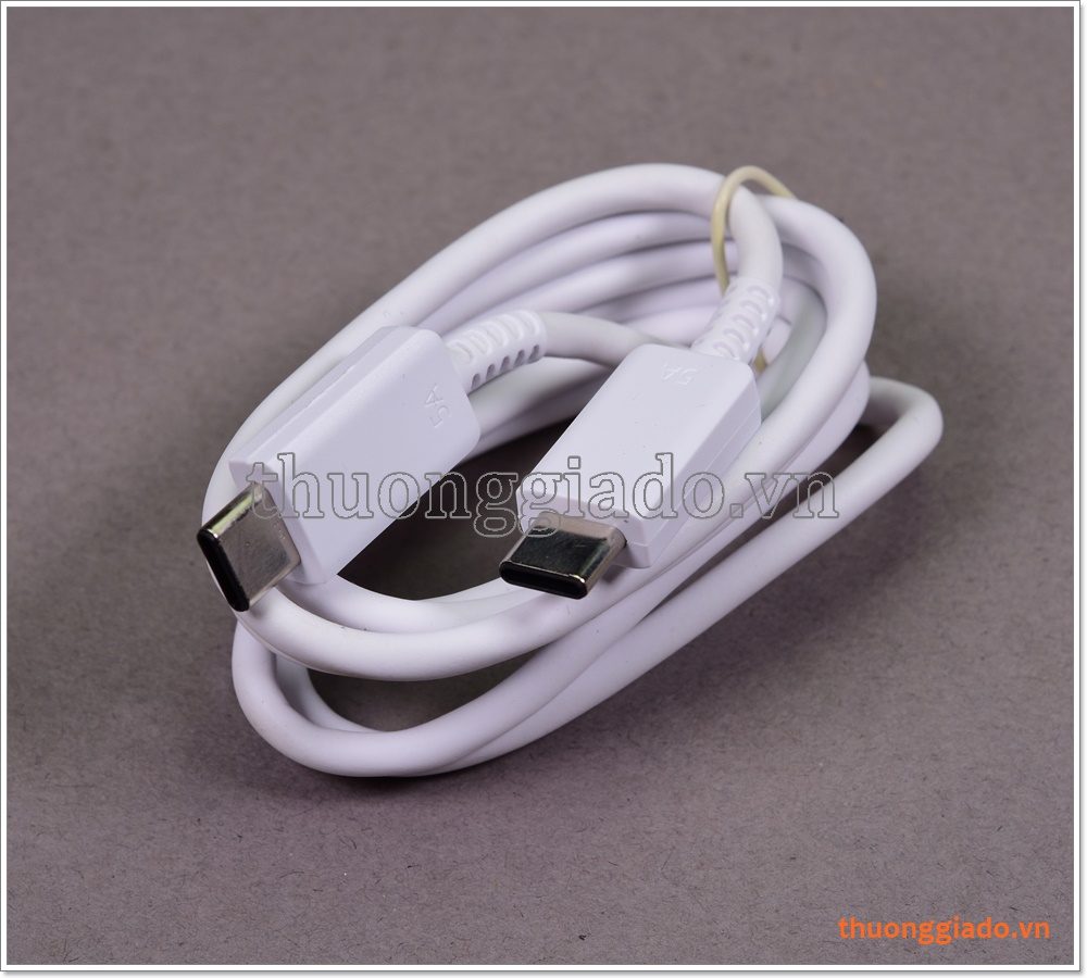 Cáp sạc 2 đầu usb-c dùng cho củ sạc nhanh Samsung 45W (hỗ trợ dòng tối đa 5A)