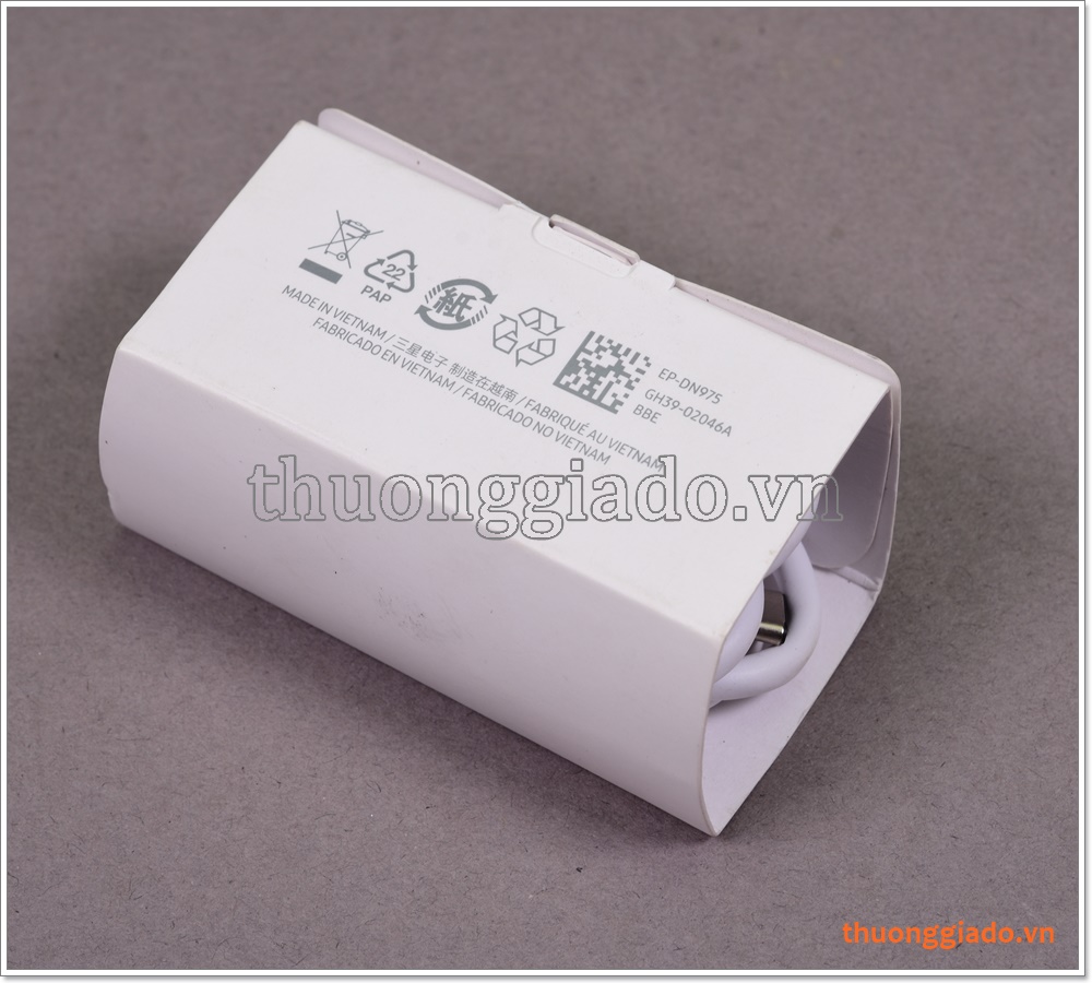 Cáp sạc 2 đầu usb-c dùng cho củ sạc nhanh Samsung 45W (hỗ trợ dòng tối đa 5A)