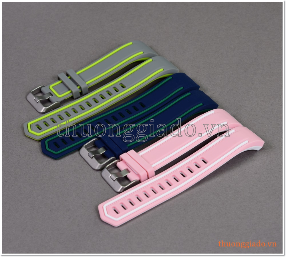 Dây thay thế cho Fitbit Charge 2 (dây cao su, 2 viền kẻ bên)