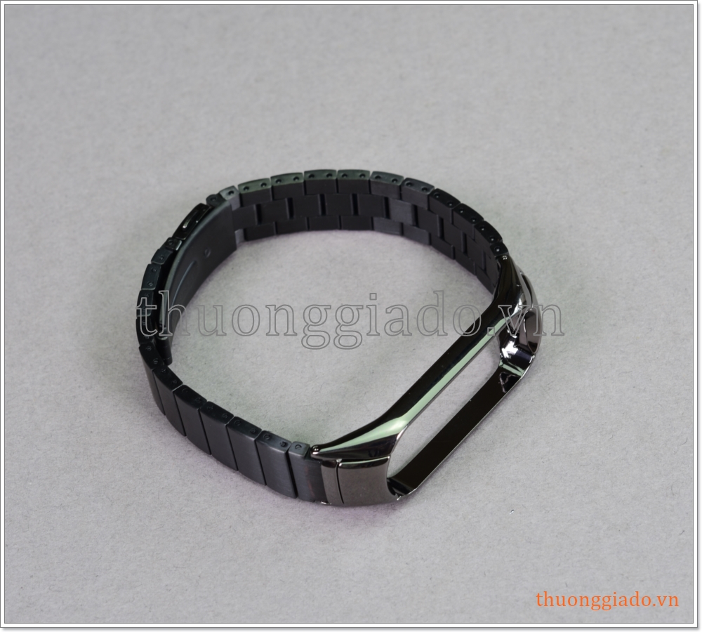 Dây vòng đeo tay Mi Band 4 (thép không gỉ, mỗi hàng một mắt)
