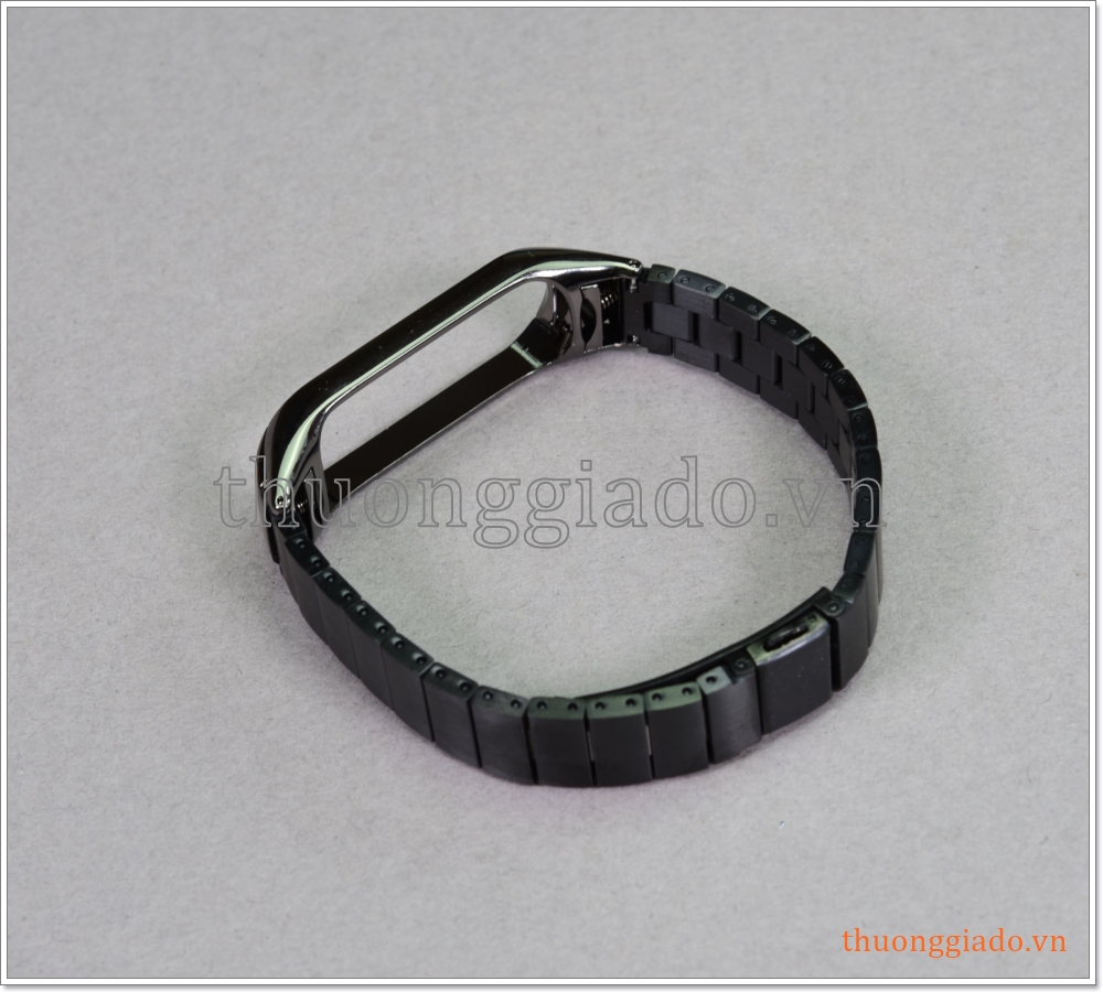Dây vòng đeo tay Mi Band 4 (thép không gỉ, mỗi hàng một mắt)