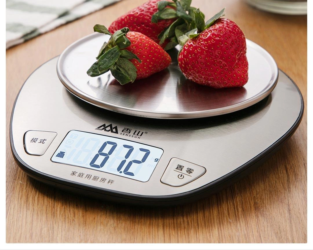 Cân bếp điện tử Xiaomi SENSSUN EK518 (vỏ inox), độ chính xác cao, max 5kg