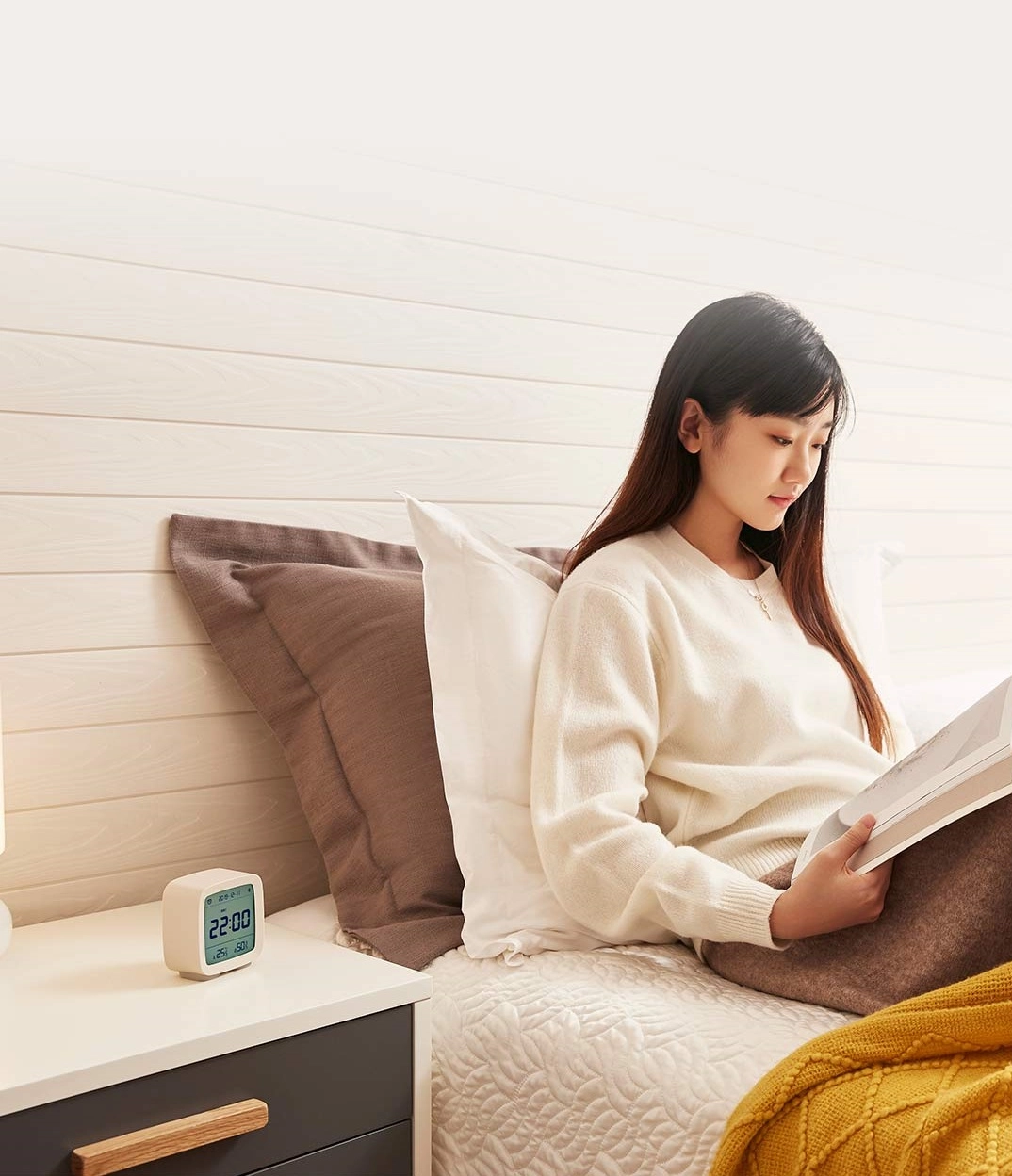 Đồng hồ báo thức Xiaomi Qingping CGD1 (kết nối Mihome, báo nhiệt độ, độ ẩm)