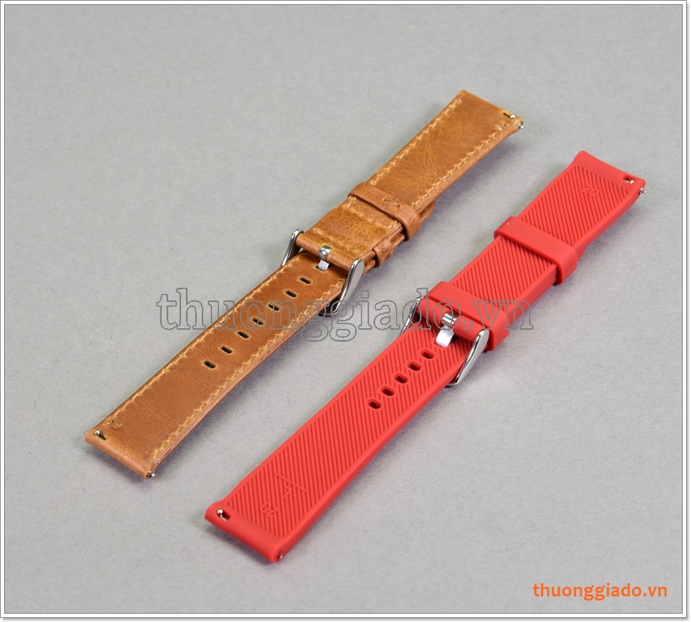 Bộ dây thay thế cho Samsung Gear S2 Classic, Galaxy Watch Active (dây da+cao su) Bộ dây thay thế cho Samsung Gear S2 Classic, Galaxy Watch Active (dây da+cao su)