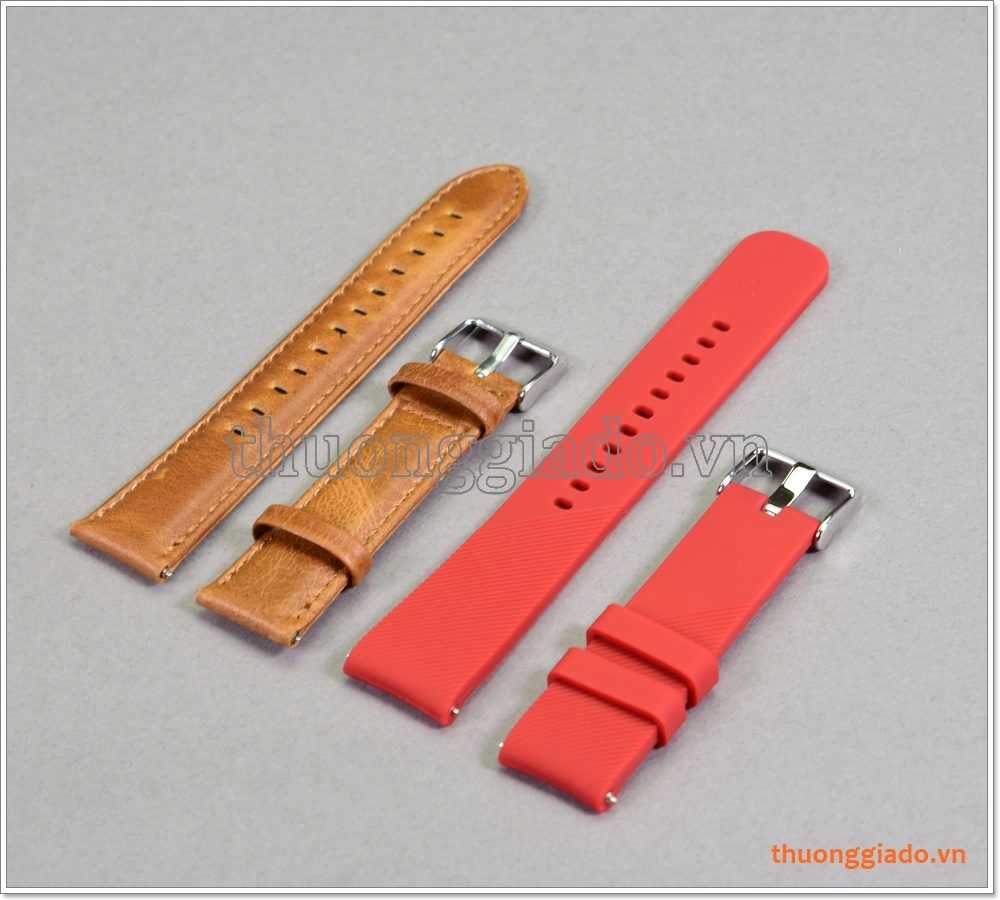 Bộ dây thay thế cho Samsung Gear S2 Classic, Galaxy Watch Active (dây da+cao su) Bộ dây thay thế cho Samsung Gear S2 Classic, Galaxy Watch Active (dây da+cao su)