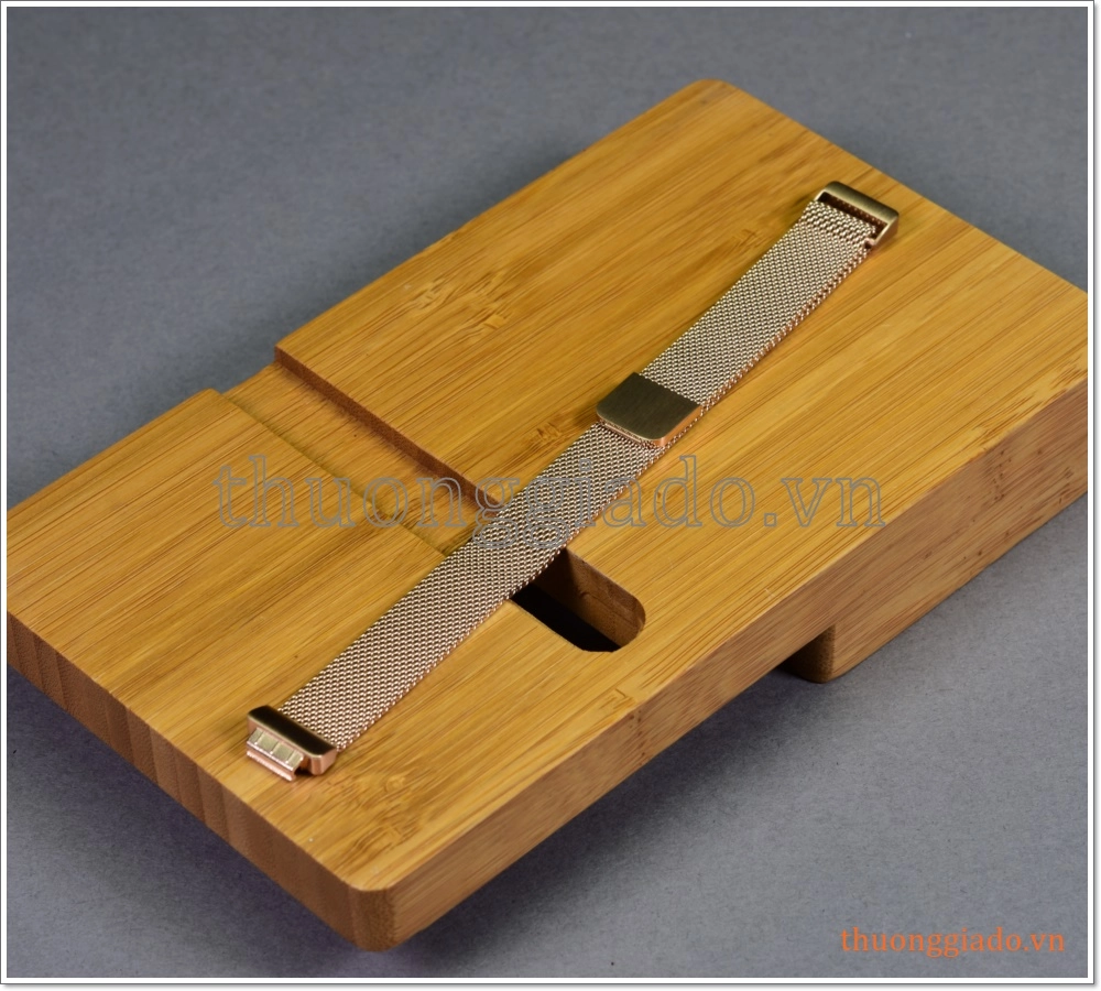 Dây đeo tay thay thế Fitbit Inspire/Inspire HR (dây thép,mắt lưới,khóa hít nam châm)