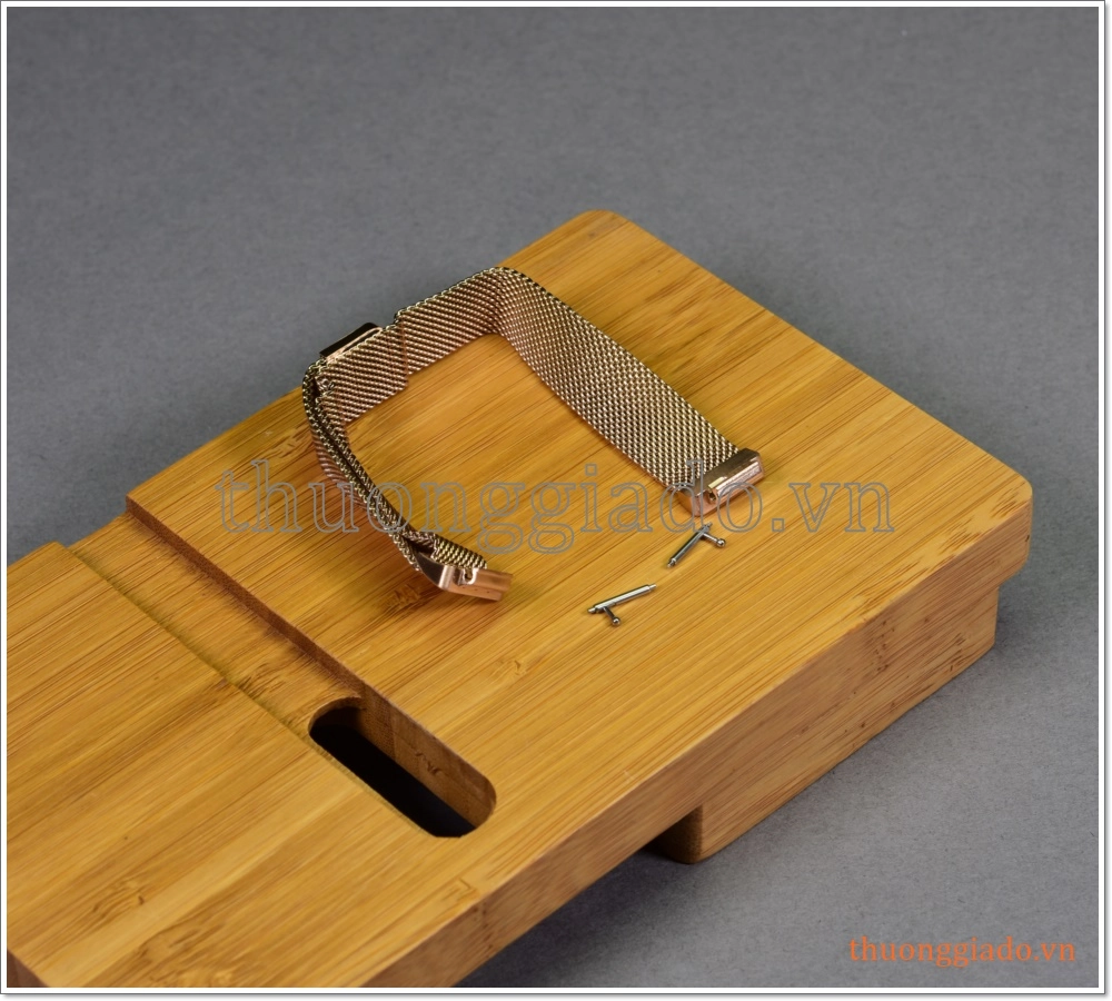 Dây đeo tay thay thế Fitbit Inspire/Inspire HR (dây thép,mắt lưới,khóa hít nam châm)