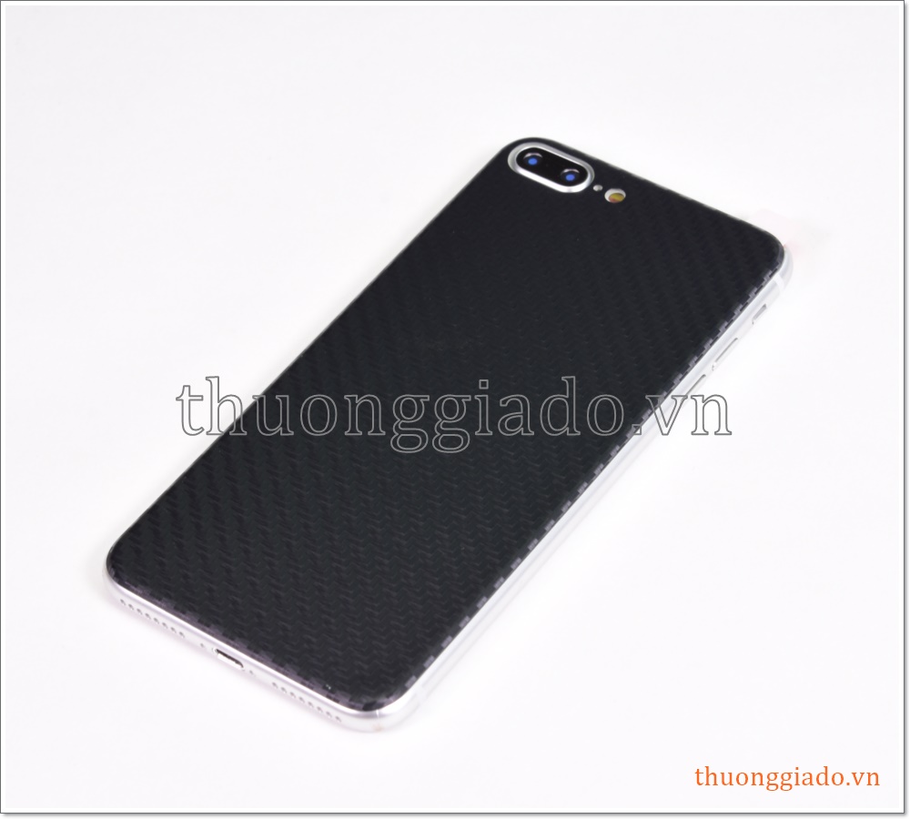 Miếng dán lưng iPhone 8 Plus, iPhone 7 Plus (vân Carbon)