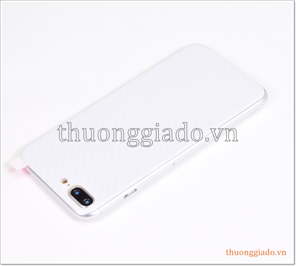 Miếng dán lưng iPhone 8 Plus, iPhone 7 Plus (vân Carbon)