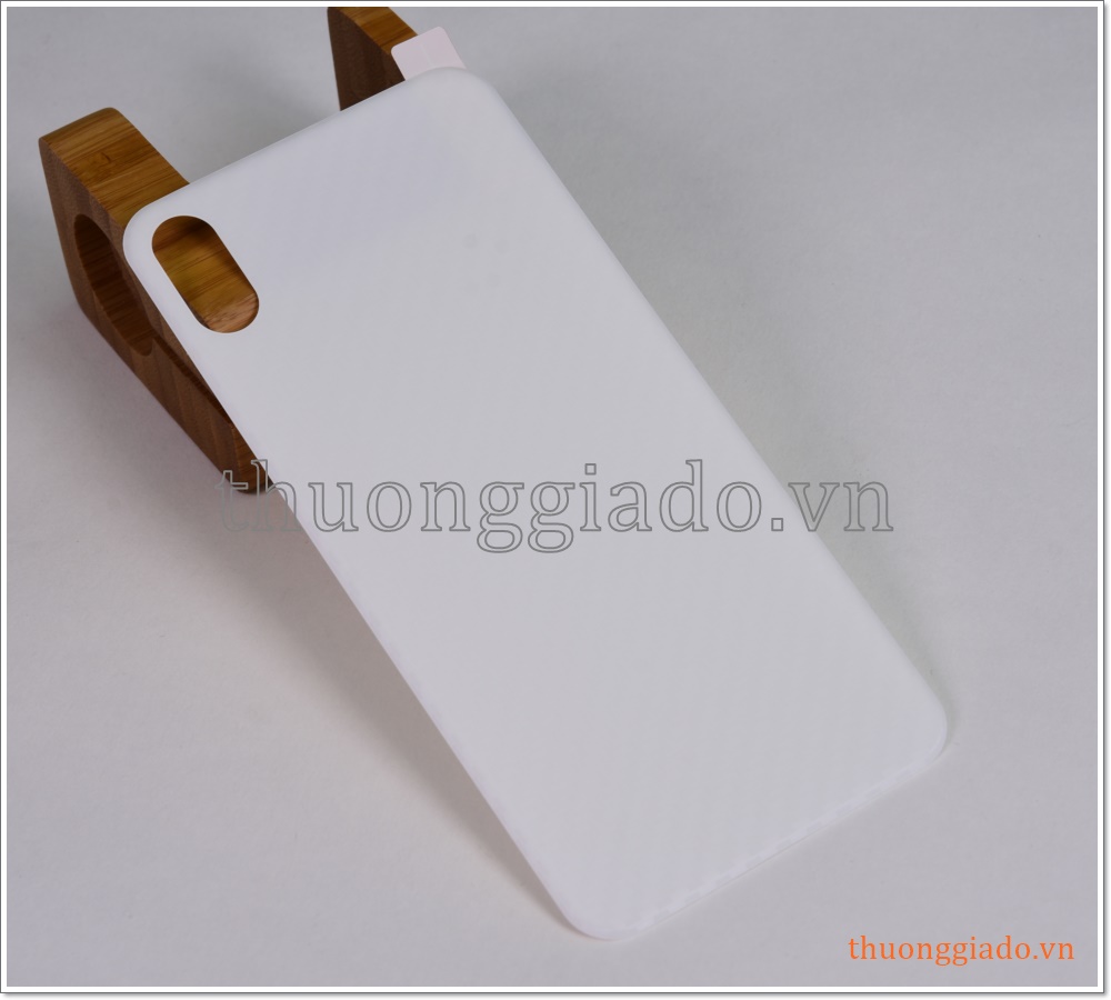 Miếng dán lưng iPhone Xs Max (vân Carbon)