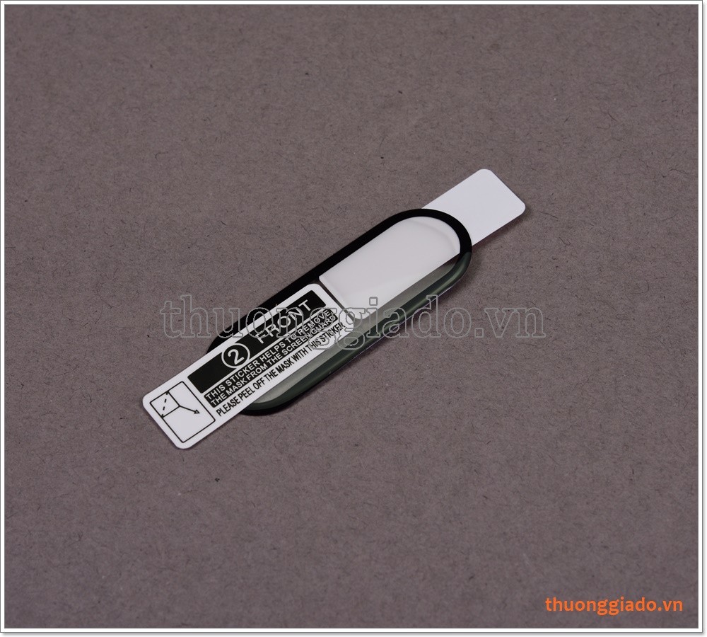 Miếng dán màn hình Mi band 4 (loại 3D, full màn hình, rìa mép màu đen)