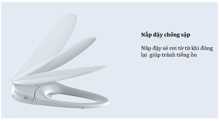 Nắp bồn cầu thông minh Xiaomi WHALE SPOUT Pro LY-ST1808-008B (kết nối Mihome)