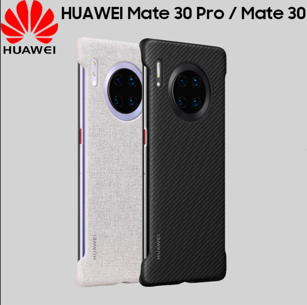 Ốp lưng Huawei Mate 30 Pro (hàng chính hãng), mặt ngoài vân carbon