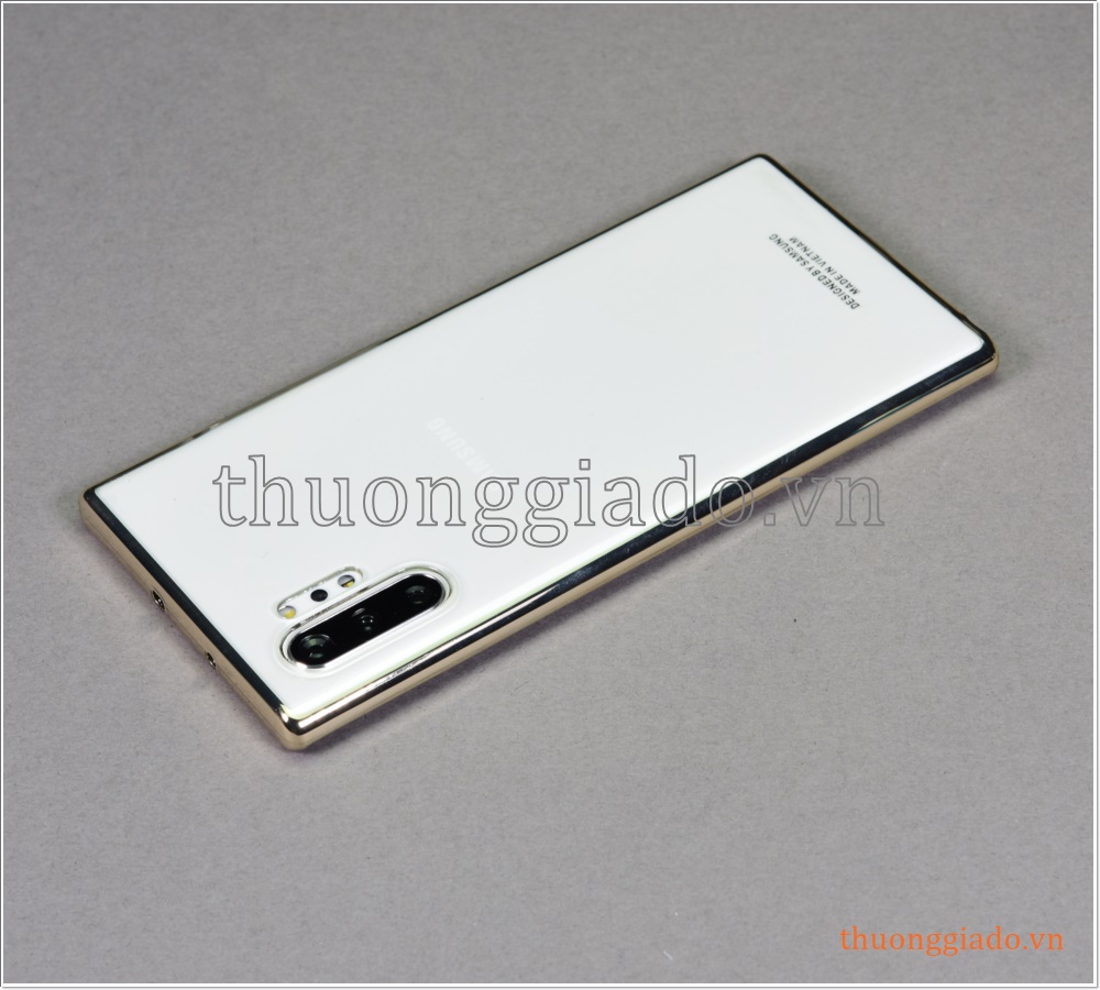 Ốp lưng Samsung Galaxy Note 10+/ N975/ N976 Clear Cover (nhựa cứng viền mạ màu)