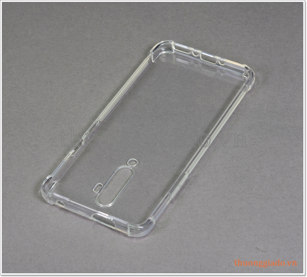 Ốp lưng Silicone OnePlus 7T Pro (1+7T Pro), ốp dẻo trong suốt, chống sốc 4 góc