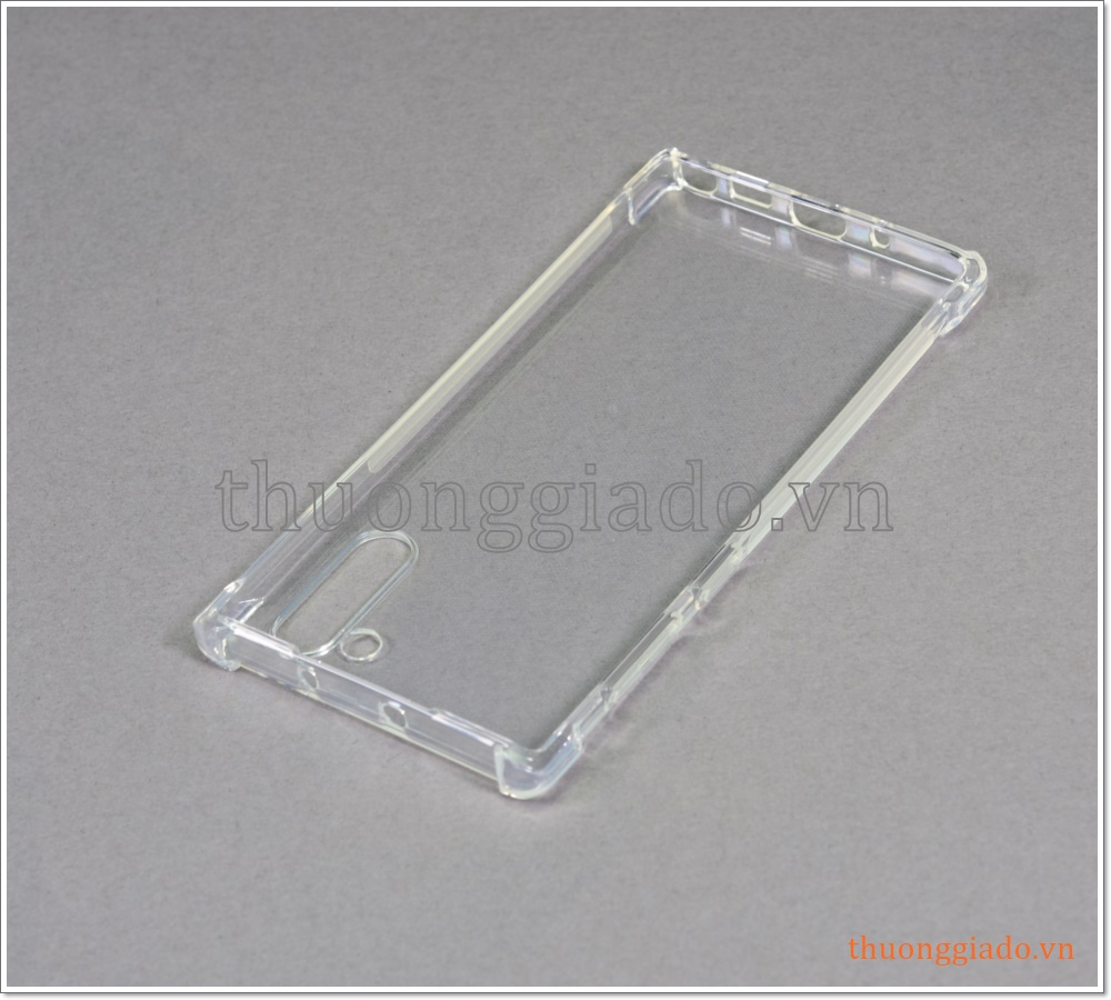 Ốp lưng silicone Samsung Note 10/ N970/ N971 (ốp dẻo trong suốt chống sốc 4 góc)