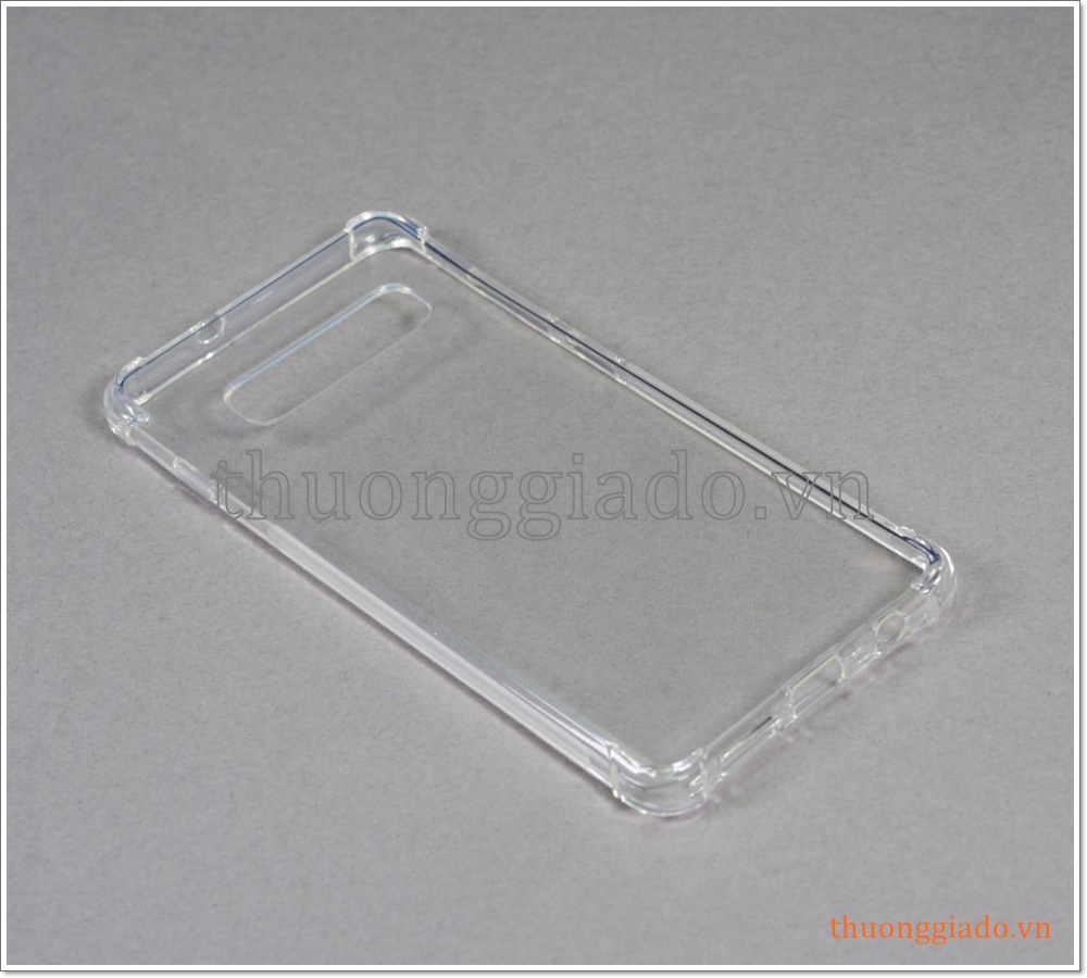 Ốp lưng silicone Samsung S10+/ S10 Plus/ G975 (ốp dẻo trong suốt chống sốc 4 góc)