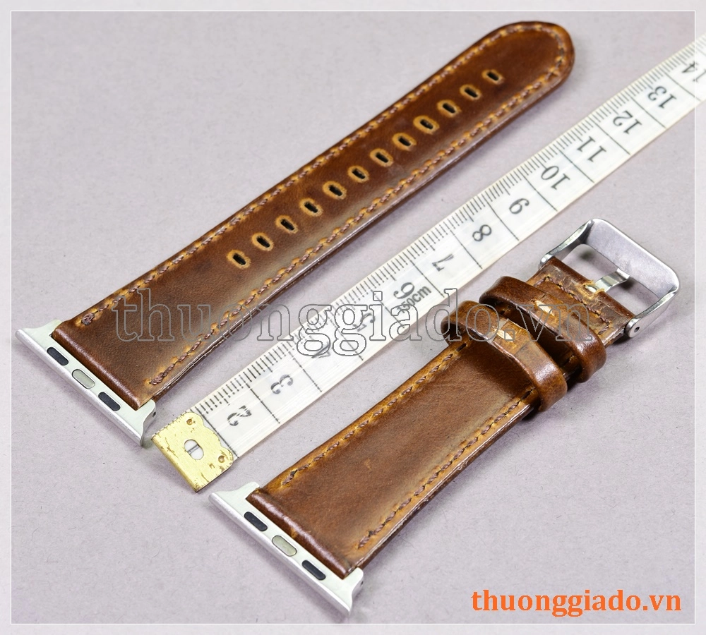 Dây đồng hồ Apple Watch 44mm/ Apple Watch 42mm (chất liệu da bò, nhiều màu)