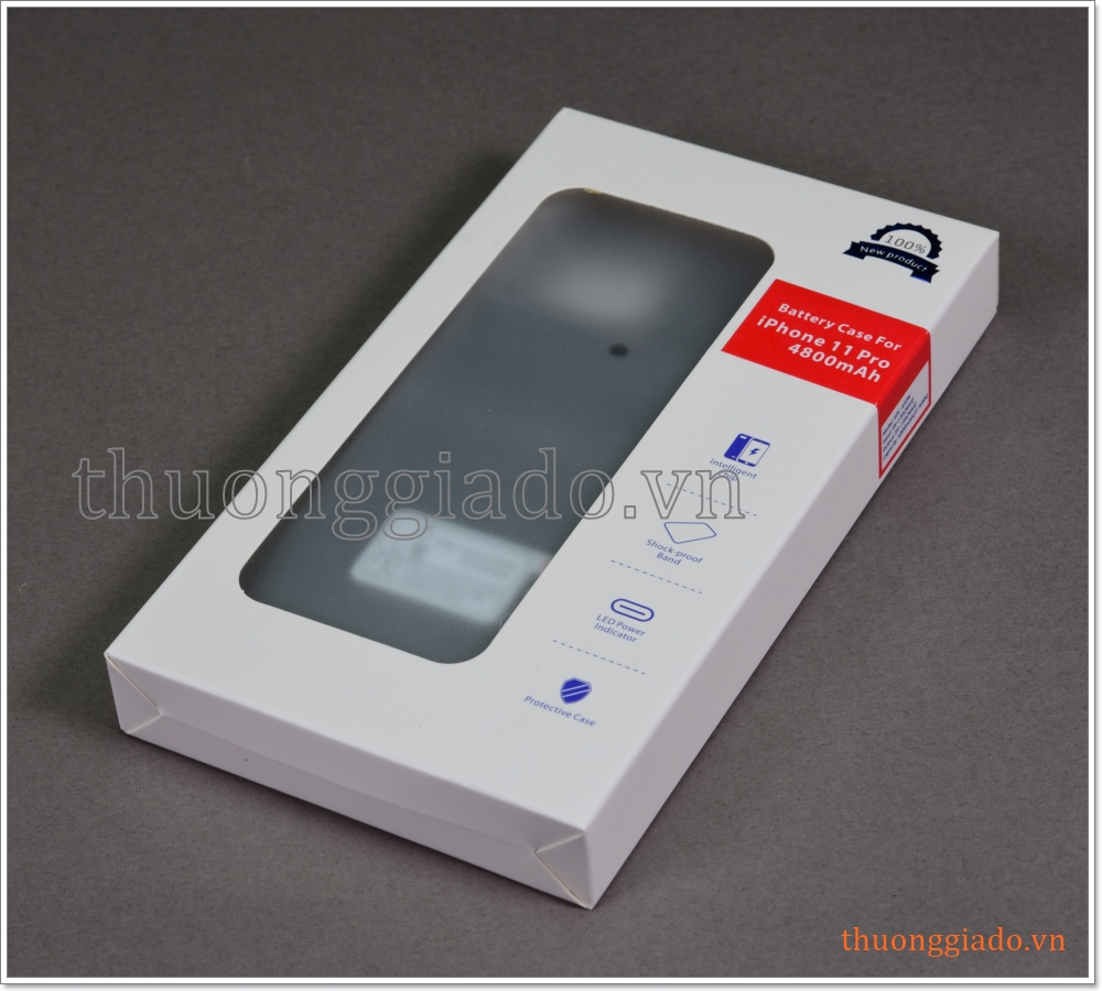 Pin sạc dự phòng iPhone 11 Pro (5.8 inch) kiêm ốp lưng bảo vệ, dung lượng 4800mAh