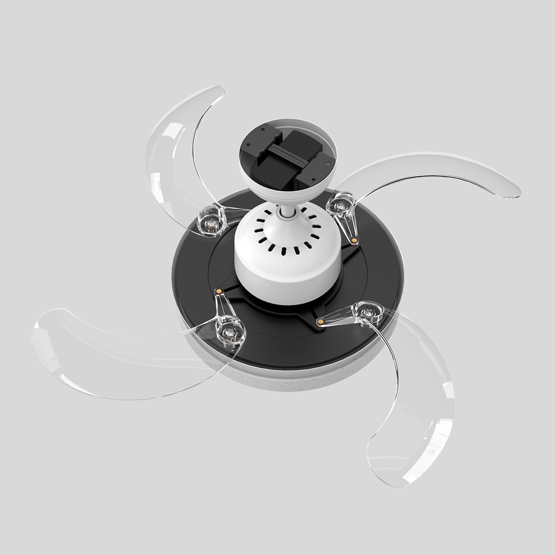 Quạt trần kèm đèn LED hiệu OPPLE OP-35QN-D0.5x48SD-1 có sao trời (Xiaomi phân phối)