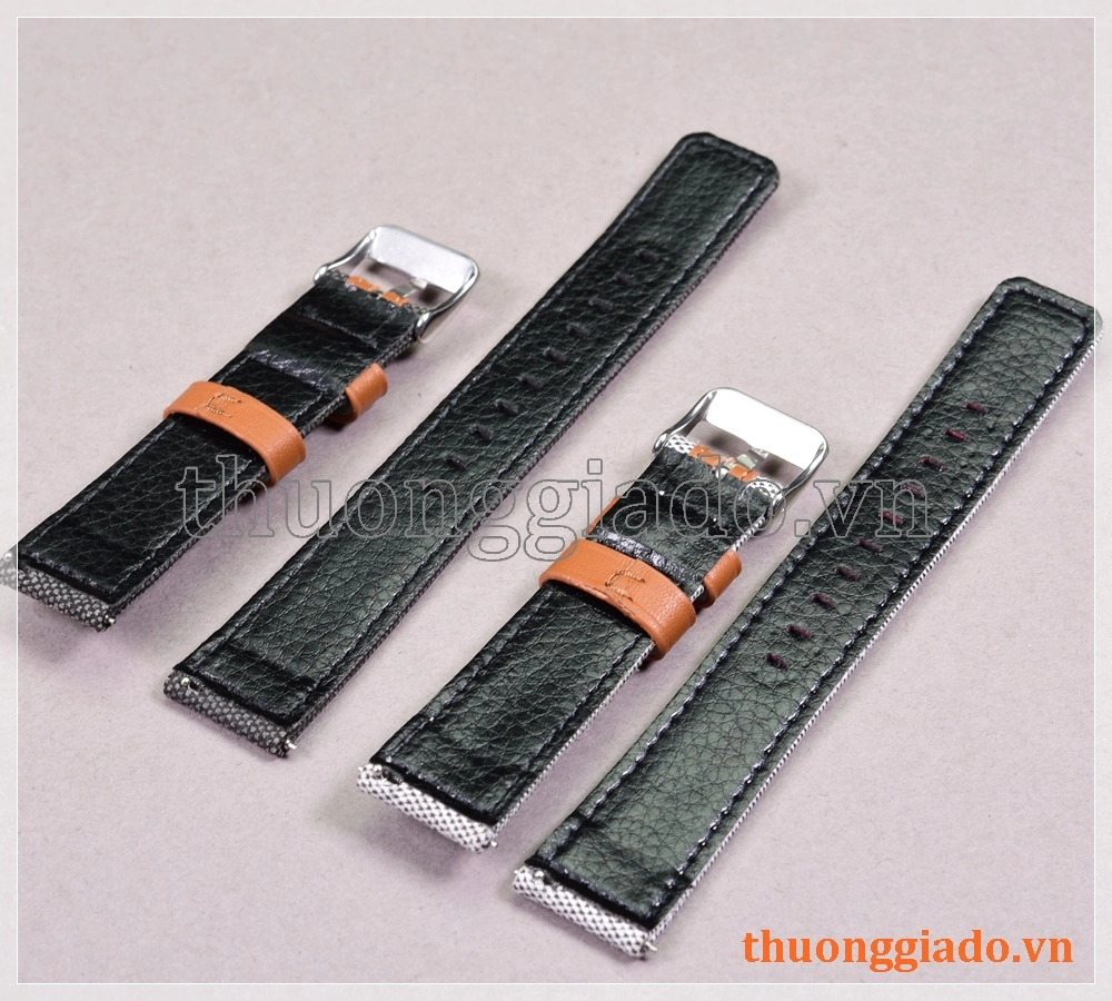 Dây đồng hồ 20mm cho Samsung Gear S2 Classic, Galaxy Watch Active (dây vải+da)