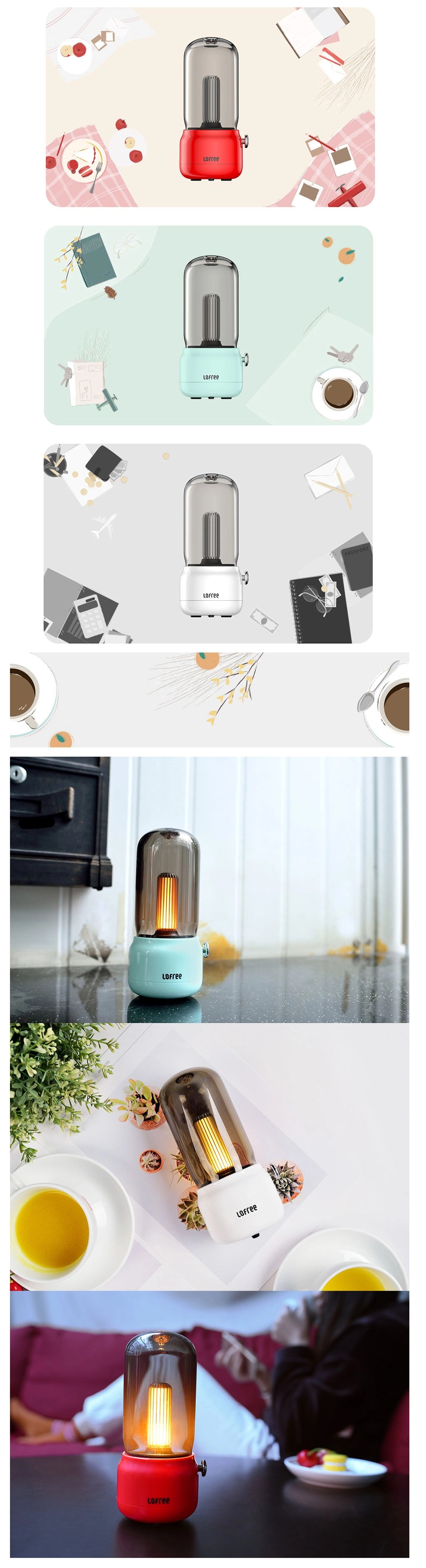 Đèn nến Xiaomi Lofree EP502 - Lofree EP502 Đèn nến Xiaomi Lofree EP502 - Lofree EP502