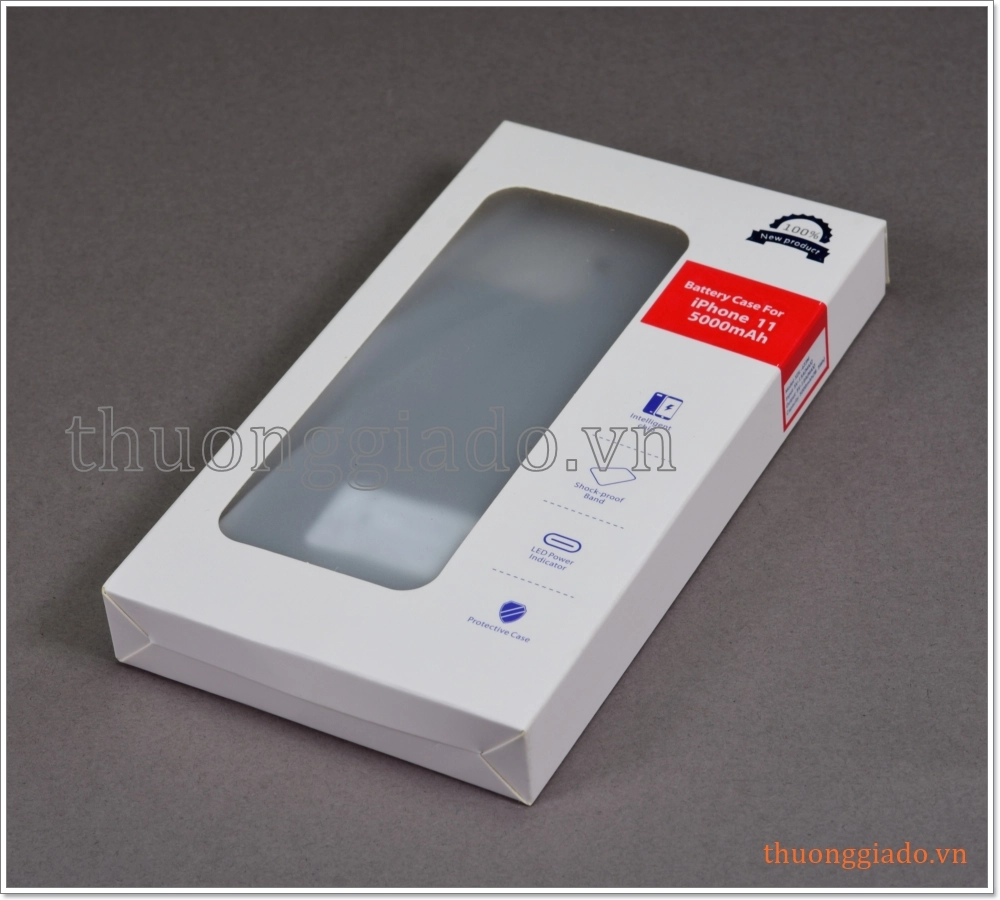 Pin sạc dự phòng iPhone 11 (6.1 inch) kiêm ốp lưng bảo vệ, dung lượng 5000mAh