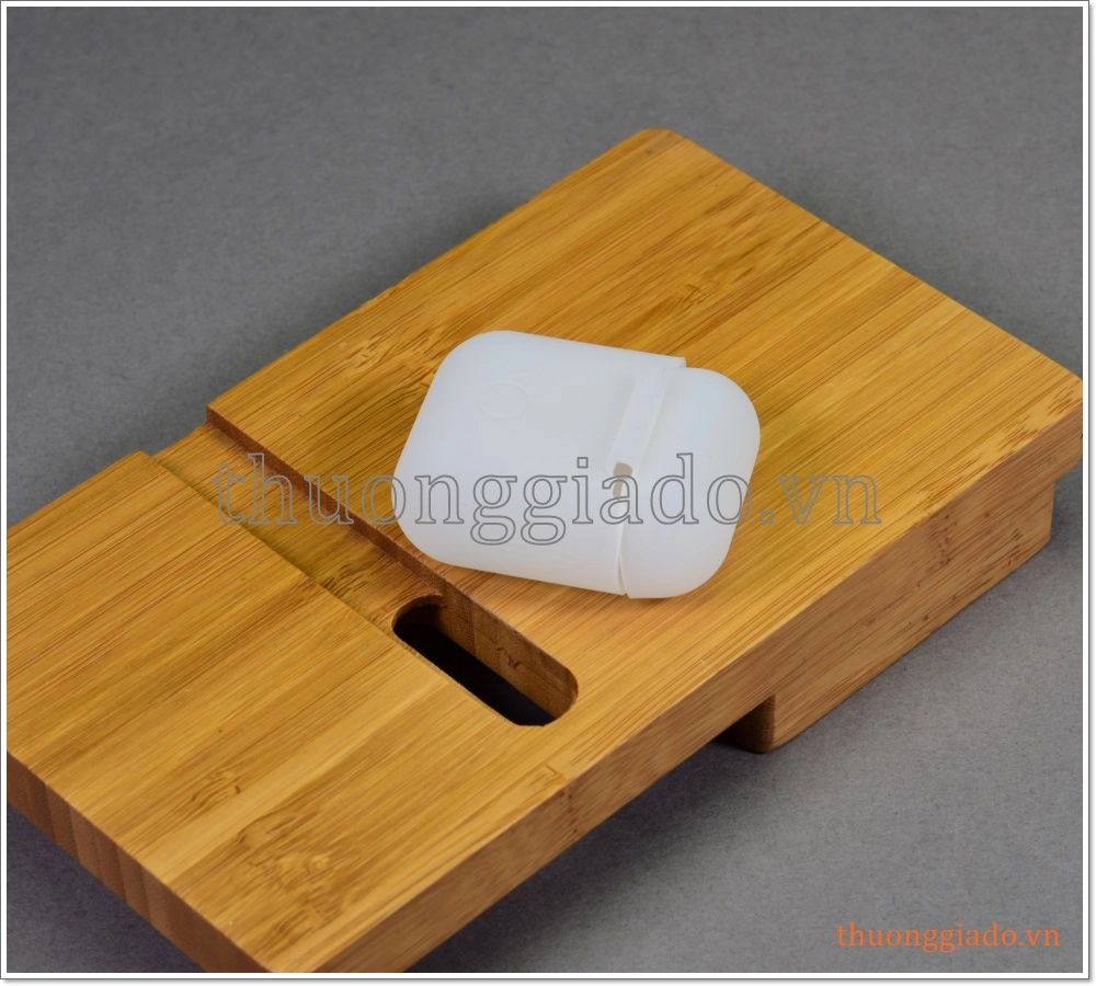 Bao silicone cho Apple AirPod (thế hệ 1), bao bảo vệ, mẫu trắng đục