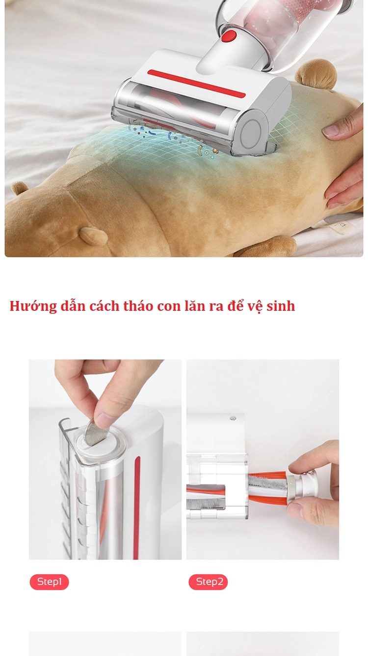 Đầu hút bụi đệm ga giường dùng cho máy hút bụi Deerma VC20S/ VC20