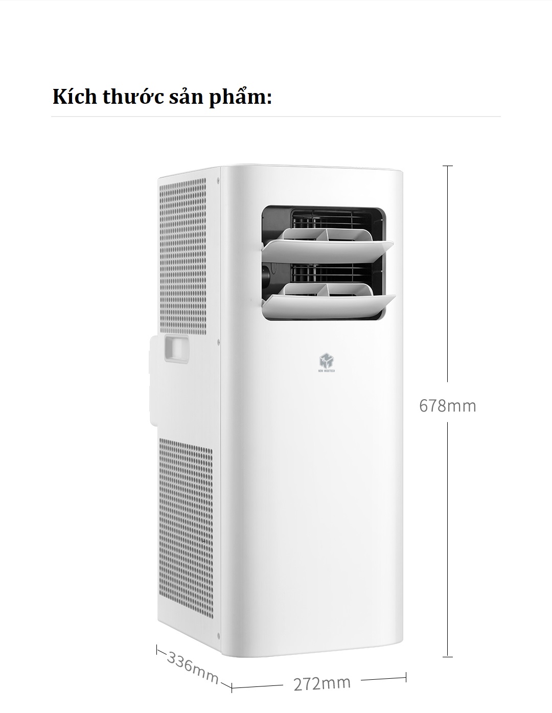 Máy điều hòa không khí di động Xiaomi NEW WIDETECH KY-26EAW1 1HP (kết nối mihome)