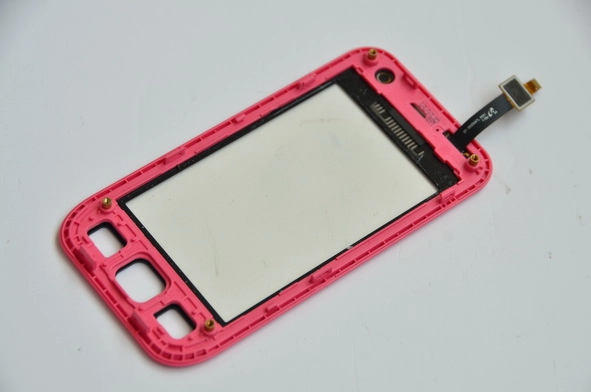 Cảm ứng Samsung Wave 575,S5753,S5750 viền màu hồng Original Digitizer