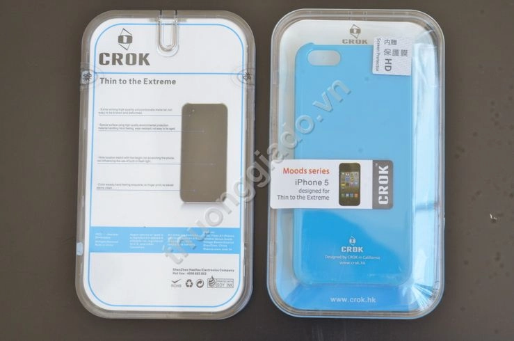 Vỏ ốp lưng cho iPhone 5 (Loại bóng nhiều màu sắc, Hiệu Crok) Thin to the Extreme