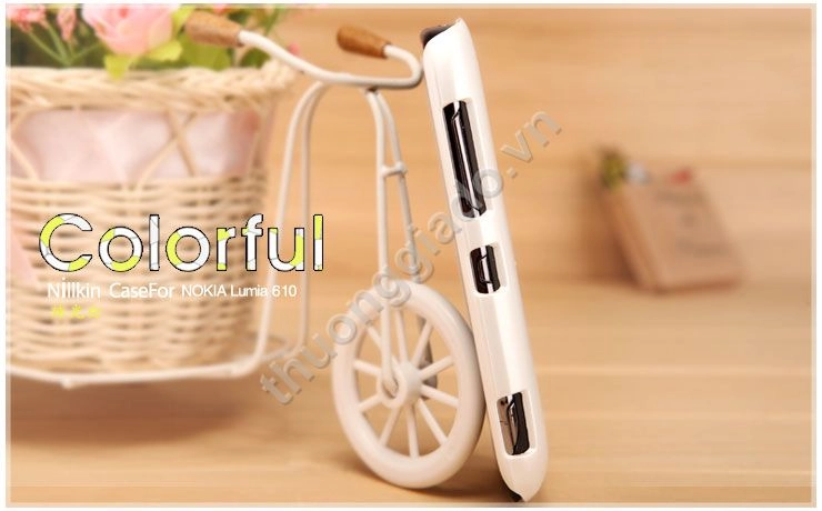 Vỏ ốp lưng cho Nokia Lumia 610 (Loại bóng NillKin)