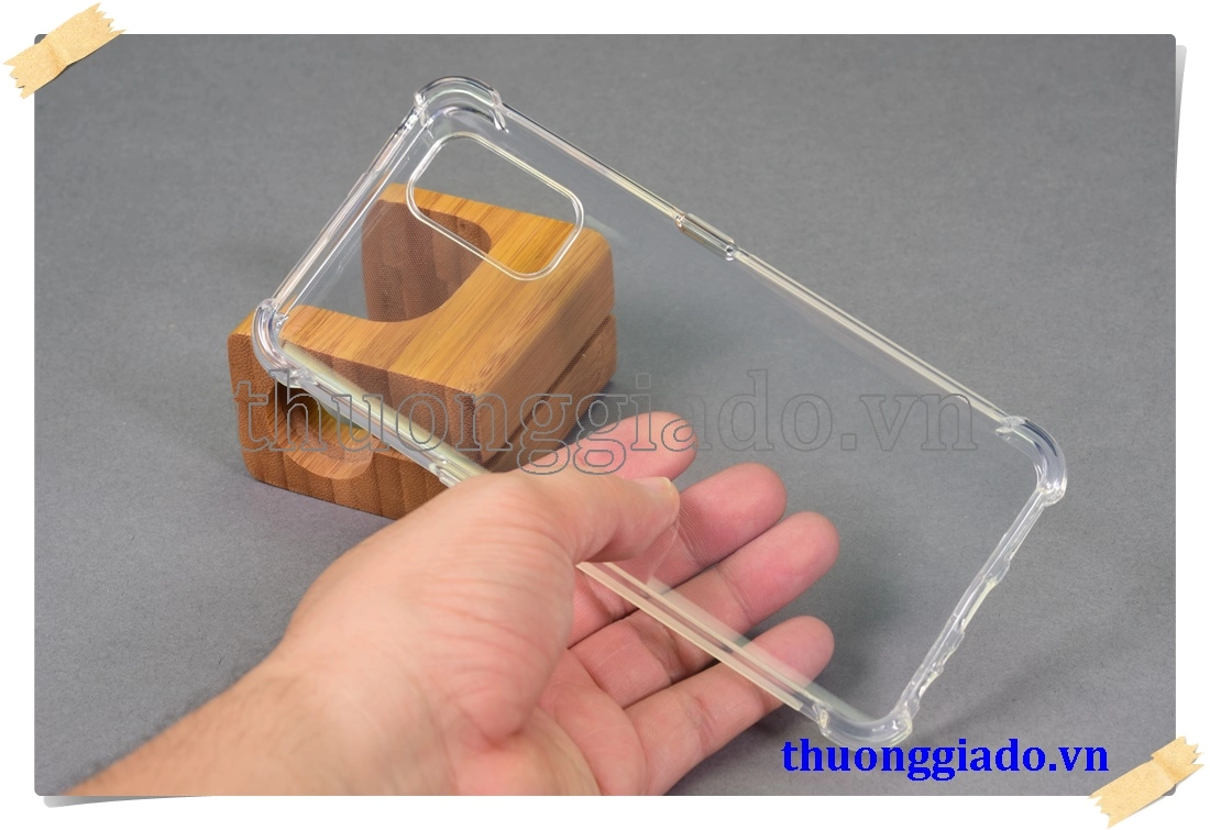 Ốp lưng silicone Realme 7 Pro, ốp dẻo trong suốt tăng cường chống sốc 4 góc